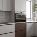 ⁦فرن ليفون بلت ان 90سم غاز 2مروحة تربو امان كامل زجاج اسود اطار استانلس SGO9302-DS⁩ - الصورة ⁦2⁩