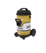 مكنسة شارب برميلى 2400وات بالبلاور22لتر ذهبى EC-CA2422-X