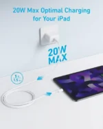 ⁦راس شاحن انكر 20 W WHITE ACC ANKER⁩ - الصورة ⁦2⁩