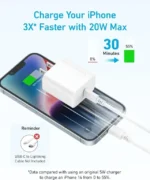 ⁦راس شاحن انكر 20 W WHITE ACC ANKER⁩ - الصورة ⁦3⁩