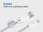 ⁦ACC وصله POWER OLOGY CABLE USB TO IP BRAIDED 1.2M⁩ - الصورة ⁦3⁩