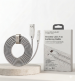 ACC وصله POWER OLOGY CABLE USB TO IP BRAIDED 1.2M