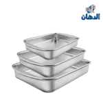 الدهان طقم طواجن فرن مستطيل 3ق