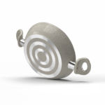 ⁦طبق بيض توب شيف 26 مدور بيج بغطاء زجاجى فريم استانلس⁩ - الصورة ⁦4⁩