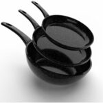 طقم توب شيف 3قطعة اسود ( م20+م24 +ووك 28 )