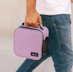 ⁦هومى بلاس شنطة حرارية 7 لتر + شبكة زمزمية- موف Homi Plus Thermal Bag 7 L - Purple with a Side Mesh Pocket - Purple⁩ - الصورة ⁦2⁩