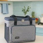 هومى بلس شنطة حفظ مستطيل بجيب 25 لتر رمادىHomi Plus Rectangular Thermal bag with pocket 25 L - Gray