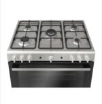 ⁦بوتاجاز بوش 5 شعله 90سم إشعال ذاتي أمان كامل فرن سعة 147لتر شواية مروحة استانلس ستيل HGV1F8Y52S⁩ - الصورة ⁦3⁩