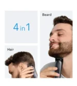 ⁦ماكينة حلاقة الشعر واللحية براون Series3 تشغيل لاسلكي حتى 50 دقيقة 4في1 أسود AIO3500⁩ - الصورة ⁦4⁩