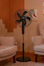 ⁦مروحة بنجوين كوول سبين ستاند 5ريشة اسود 18بوصة 55 واتPF005⁩ - الصورة ⁦8⁩