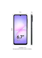 ⁦PHONE SAMSUNG A07 6/128GB BLACK⁩ - الصورة ⁦2⁩