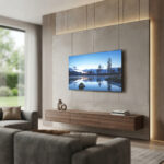 ⁦شاشة هاير سمارت بدون اطار 43بوصة ريسيفر داخلي اسود QLED 4K UHD⁩ - الصورة ⁦2⁩